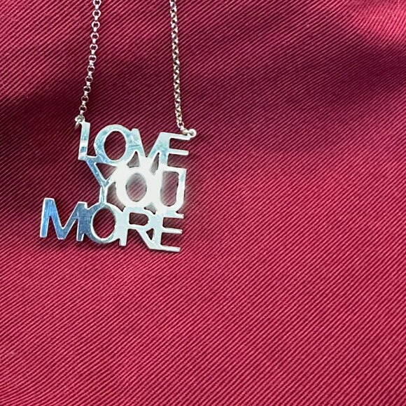 Dyadema “LOVE YOU MORE” Sterling Silver Necklace - Picture 10 of 14